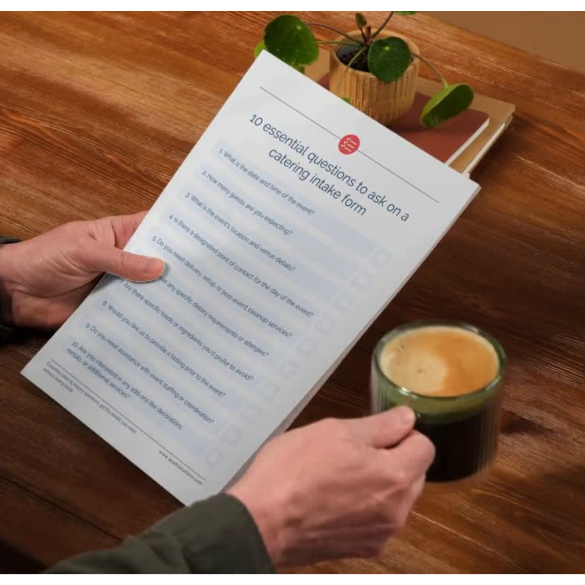 intake catering list